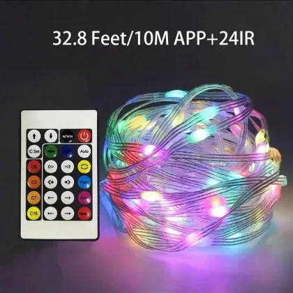 2023 New RGB Leather Line Magic Color String Lights