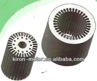 oil-filled motor stator and rotor