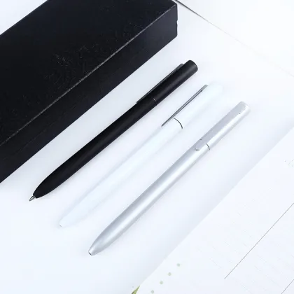 Customized Logo Projector Pens: Xiaomi Matte Pens with Rough Twisty Dull Polish Roller Gel Pen