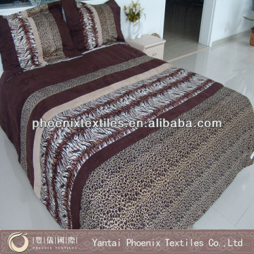 3pcs velvet patched comforter