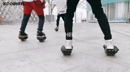 2018 Newest Smart Electric Scooter LED Lightbar Skating Shoes Hoverboard Unicycle Skateboard Shoes