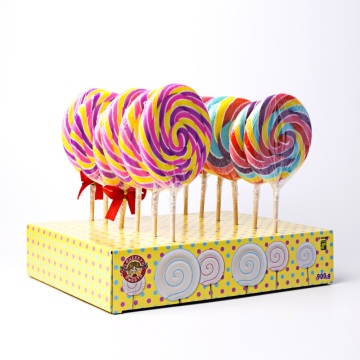 Candy de sucette arc-en-ciel casher à la main, 85g, tourbillon de tourbillon doux décoration