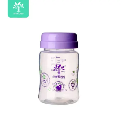 Wide neck breast milk storage bottle portable milk storage bottle BPA free milk baby feeding bottle