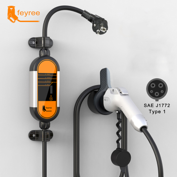 Chargeur EV Plug de 3,5 kW de type 1 avec câble EU et adaptateur de panneau solaire
