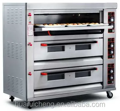 Commercial Heavy Duty 3 Deck 6-Tray Gas Oven for Bakery: Professional Baking Solutions