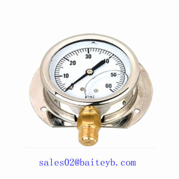 Flange type pressure gauge