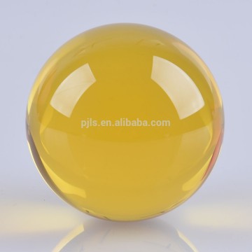 online wholesale yellow crystal glass ball 70mm wedding favor home decoration