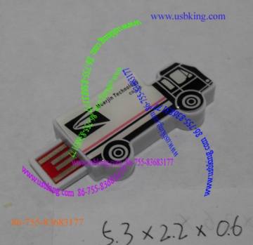 PVC OEM china car shaped usb flash drive,custom logo can print,truck usb flash drive