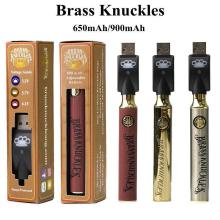 Rechargeable CBD Vape Kit Brass Knuckles 900mAh Battery 510 Adjustable CBD CART Factory