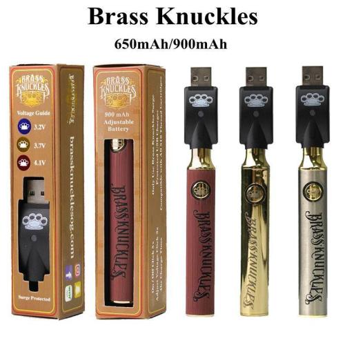 Brass Knuckles 900mAh Batterie 510 Einstellbarer CBD -Wagen