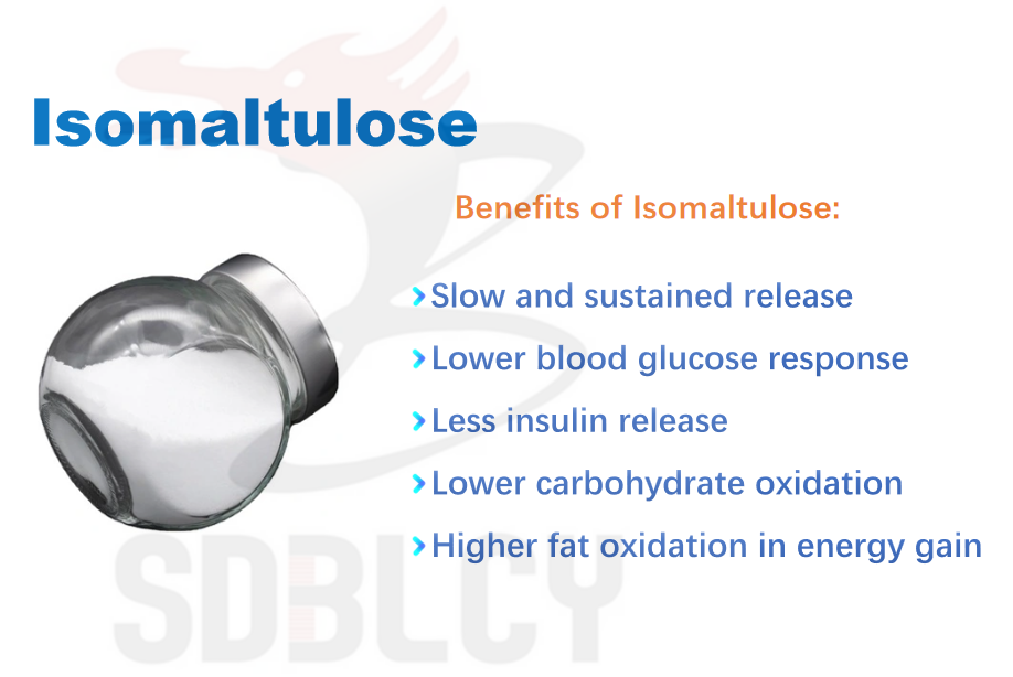 Ingrediente alimentario isomaltulosa polvo edulcorante saludable para bajo azúcar