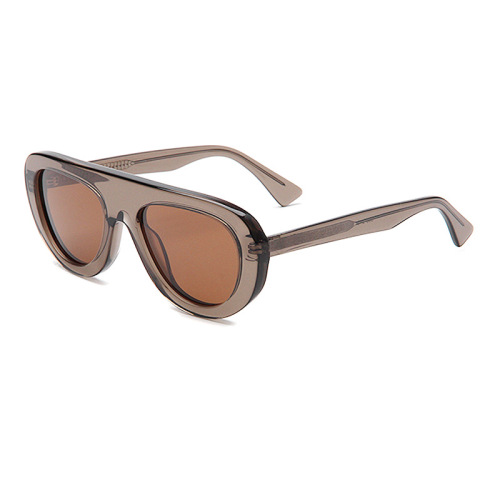 Mellume Bold Flat-Top Aviator Acetate UV400 Sunglasses