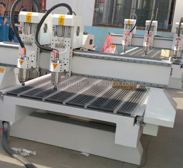 3KW CNC Router Wood Carving Machine with Double Spindles