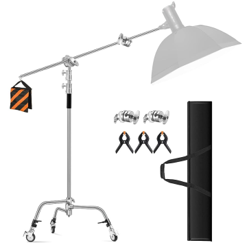  Soonpho 3.3m Light Stand with Storage Bag and Sandbags for Photography and Video