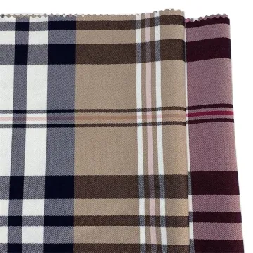 Nice polyester yarn dyed check fabric women's pants