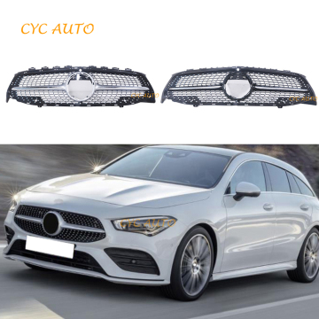Grila per paraurti anteriore in stile diamante ABS da corsa per Mercedes-Benz Classe CLA W118/C118 CLA180/CLA200/CLA250/CLA350