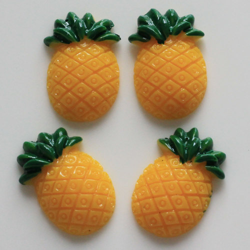 Cute Flat Back Fruit Pineapple Resin Charms Kawaii Cabochons Christmas Home Decor Slime Making Accessories