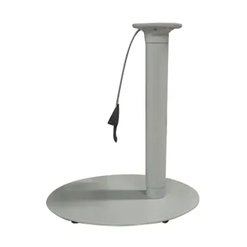 Oval Base White Gas Lifting Aluminum Table Base