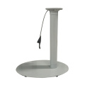 Adjustable height oval gas lift table base