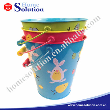 gardening tool bucket, wholesale garden flower pot, new product metal bucket