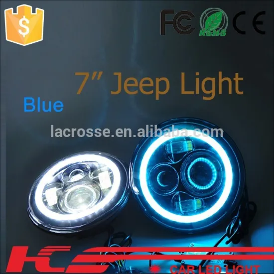 Car decoration accessories lights for jeep wrangler 7inch led headlight