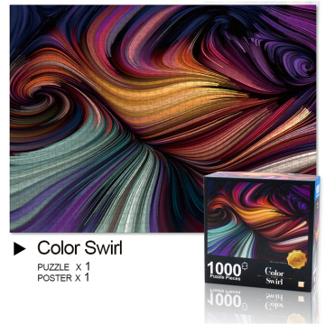 Color Swirl Jigsaw Puzzles for Adults 1000 Pieces and up