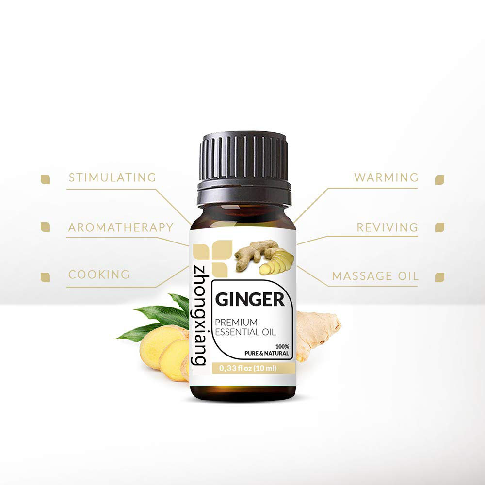 100% Pure natural organic ginger essential oil