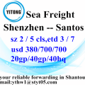 Agente de envío marítimo de Shenzhen a Santos