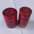 30X60 Tin Saran Red Wine screwcaps