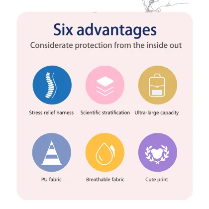 Ice Cream Kids Magic PU Kids Backpack