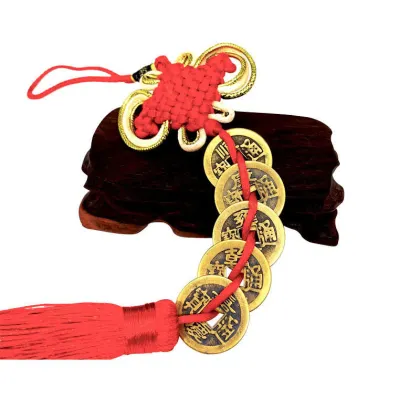 Wholesale Chinese Handmade Plum Blossom Ten Emperors Coins: Door-to-Door Auspicious Car Pendants in Pure Brass