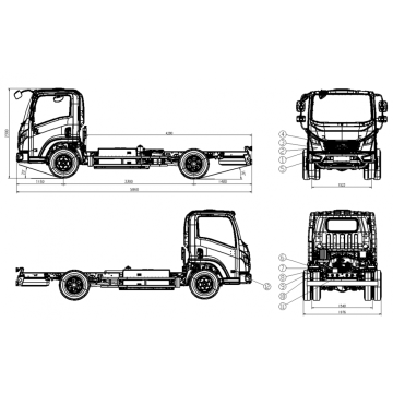 Caminhão elétrico de alta velocidade MND30EG-B