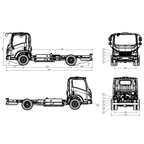 Truck di velocità elettrica di MND30EG - B