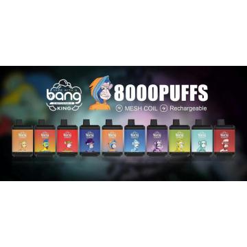 Bang King 8000 Puffs使い捨てデバイス卸売アイルランド