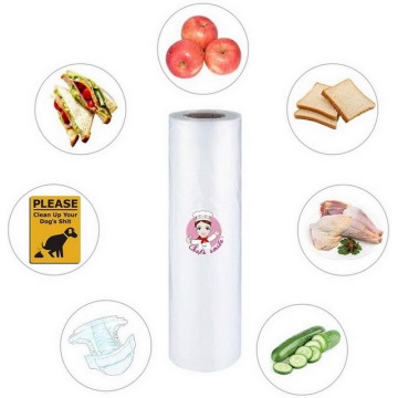 Transparent Polythene Grocery Plastic Bags Packaging Roll
