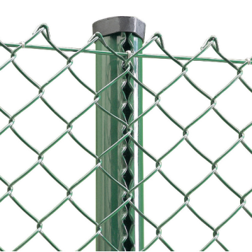 PVC coated and galvanized chain link fence