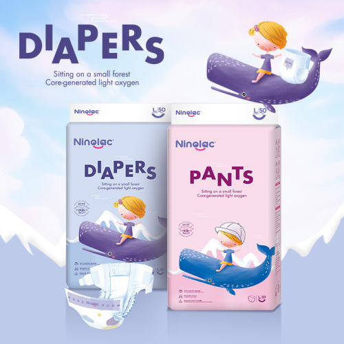 Pantalones de pañales desechables premium para comodidad de bebé