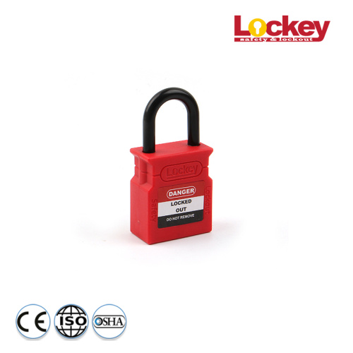 Candado de seguridad de grillete plástico Lockwell de 25 mm