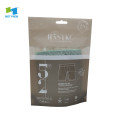 transparent compostable plastic packaging bag with logo for underwear