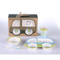 plastic baby feeding set bowl plate cup dinnerware