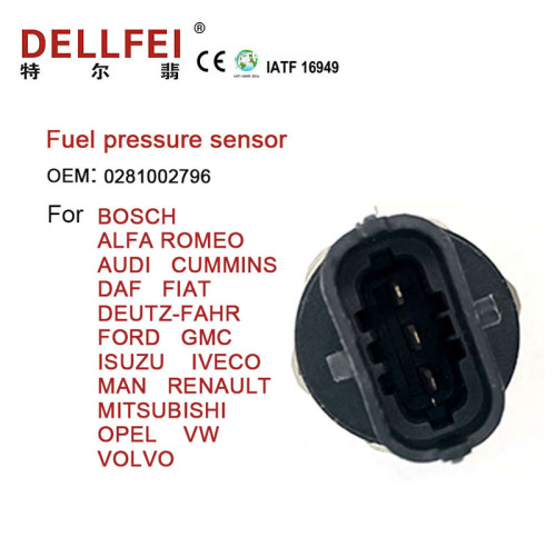 Common Rail Pressure Sensor for Bosch Fuel tank pressure sensor autozone 0281002796 For FORD Manufactory