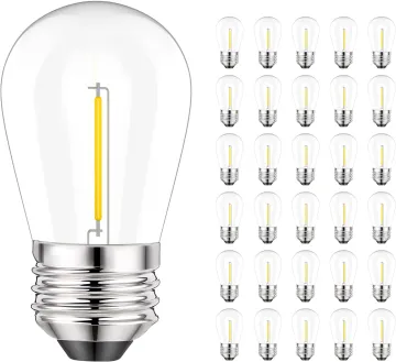 Factory Direct 1W S14 LED Filament Bulb - Warm White E27 Base Shatterproof