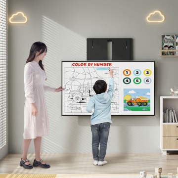 Customizable Manual Height-Adjustable Display Wall Mount