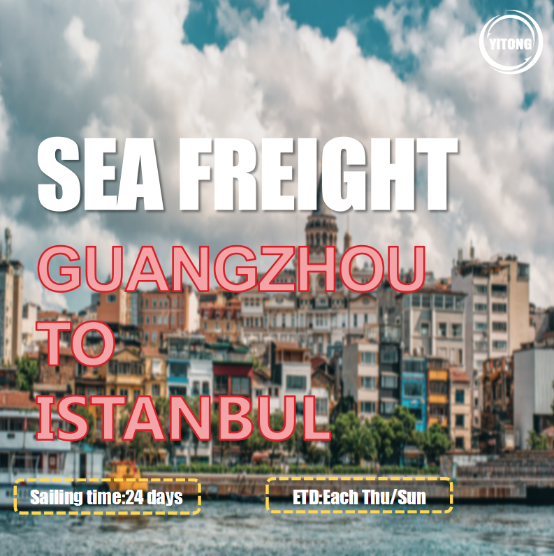 Ocean Freight van Guangzhou naar Istanbul Turkije