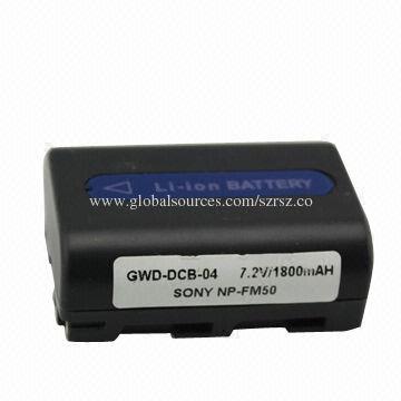 Camera batteries, Sony NP-FM50, 7,4V/1800MAH