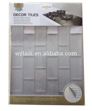 tile transparency epoxy sticker eco-friendly to decorate wall and kitchen