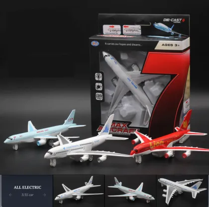 Top Selling 2021 Pull-Back Boeing 777 & Airbus A340 Alloy Die-Cast Airplane Models