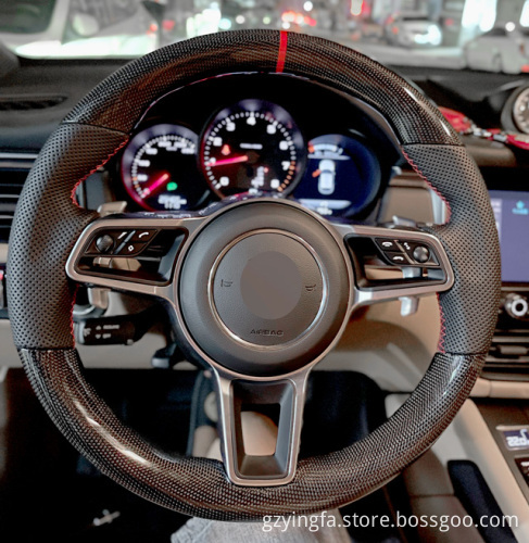 Carbon Fiber Steering Wheel Upgrade for Porsche Models