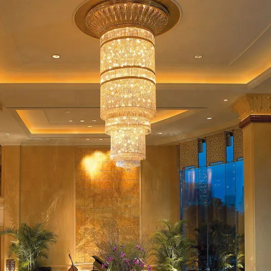 Modern Luxury Crystal Chandelier - Big Golden Decorative European Vintage Lamp