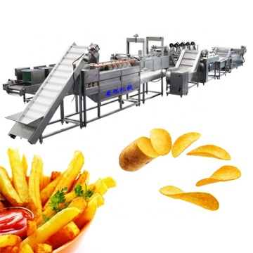 Tam otomatik dondurulmuş patates kızartması üretim hattı makinesi